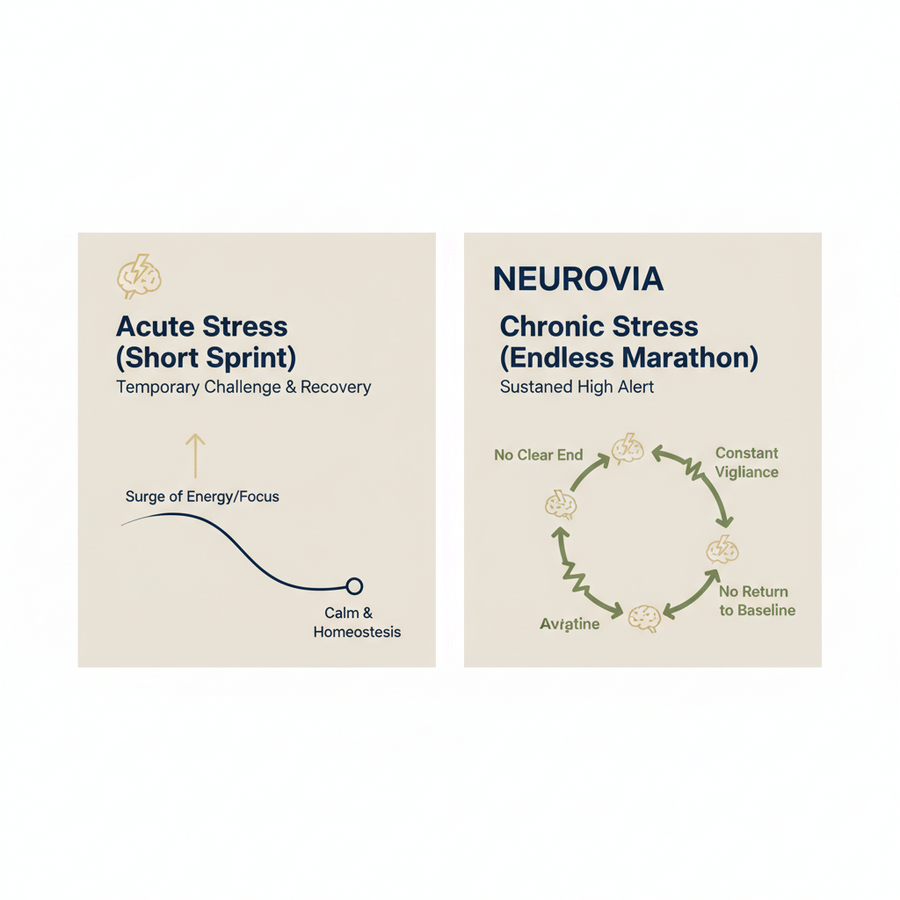 Neurovia illustration – stress and brain self-regulation