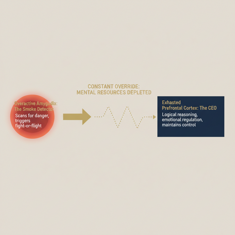 Neurovia illustration – stress and brain self-regulation