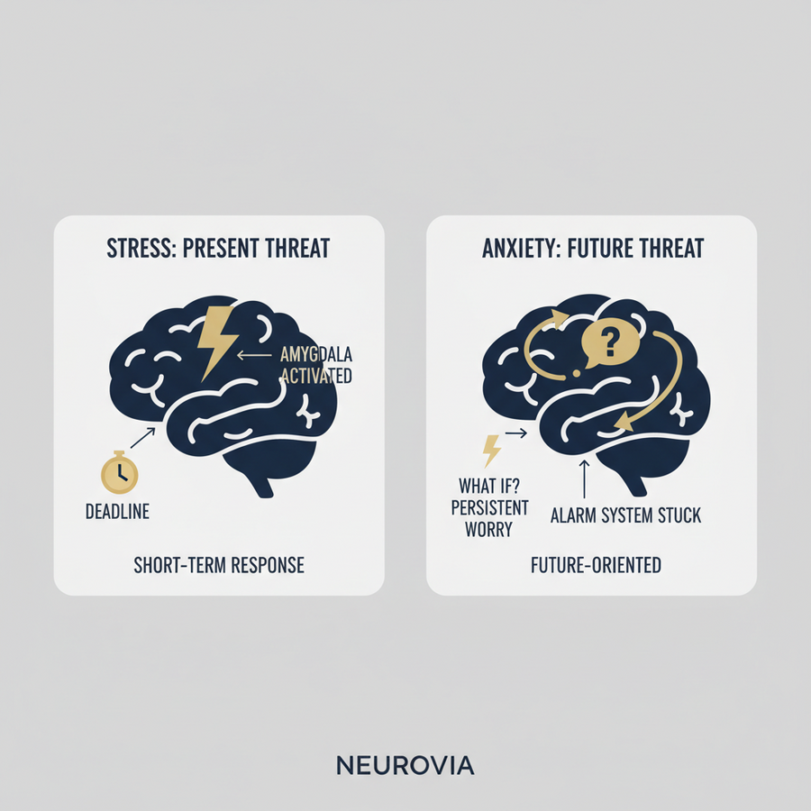 Neurovia illustration – stress and brain self-regulation