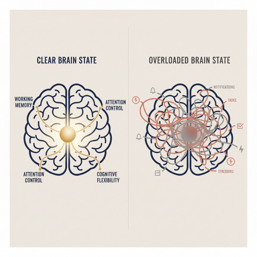 Neurovia illustration – stress and brain self-regulation